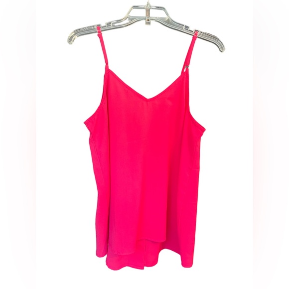 EUC Entro Button Up Tanks Size M Lot of 3 Green, Hot Pink and Pale Lavender - Picture 3 of 10